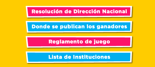 resoluciones, publicación, reglamento y lista de instituciones