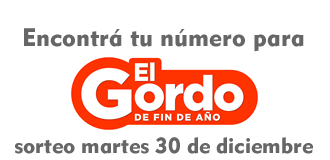 Encontrá tu número para El Gordo de Fin de Año 2025